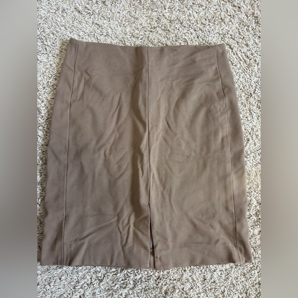 MM Lafleur Classic Brown Pencil Skirt